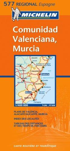 Comunidad, Valenciana, Murcia (Michelin Regional Maps)