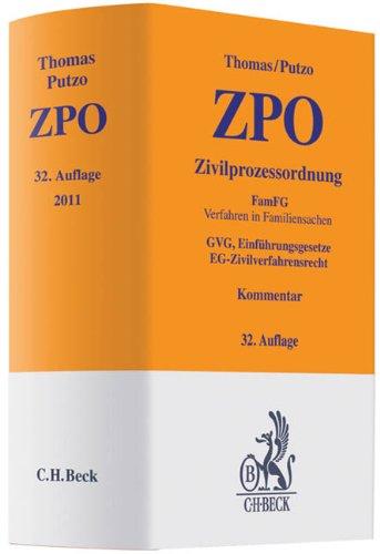 Zivilprozessordnung: FamFG Verfahren in Familiensachen, GVG, Einführungsgesetze, EG-Zivilverfahrensrecht, Rechtsstand: voraussichtlich 1. März 2011