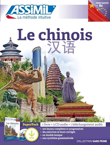 Le chinois, débutants-B2 : super pack : 1 livre + 3 CD audio + 1 téléchargement audio