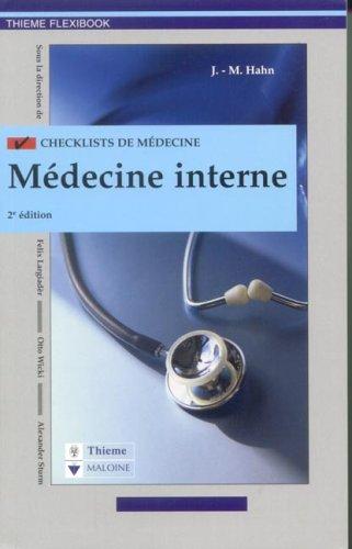 Checklist médecine interne