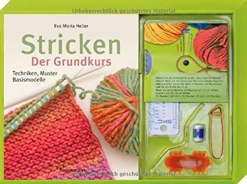 Stricken. Der Grundkurs: Techniken, Muster, Basismodelle. Set mit Strickhilfen