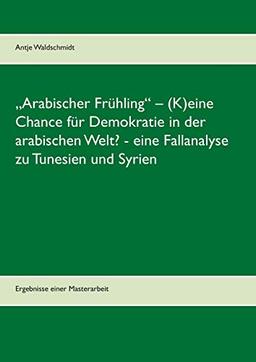 „Arabischer Frühling“ – (K)eine Chance für Demokratie in der arabischen Welt? - eine Fallanalyse zu Tunesien und Syrien: Ergebnisse einer Masterarbeit