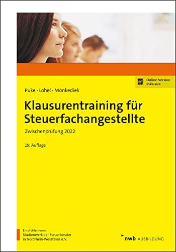 Klausurentraining für Steuerfachangestellte: Zwischenprüfung 2022