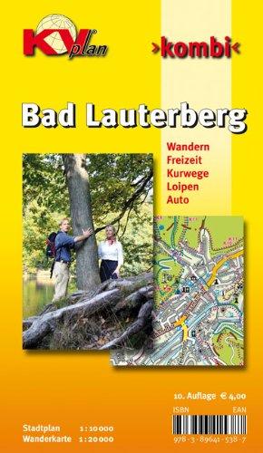 Bad Lauterberg: 1:10.000 Stadtplan mit Freizeitkarte, 1:20.000 mit allen Wanderwegen (KVplan Harz-Region)