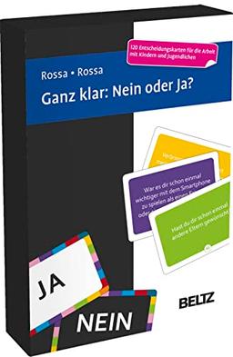 Ganz klar: Nein oder Ja?: 120 Entscheidungskarten. Kartenset für die psychotherapeutische und pädagogische Arbeit mit Kindern und Jugendlichen. Mit ... 5,9 x 9,2 cm (Beltz Therapiekarten)