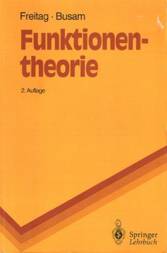 Funktionentheorie (Springer-Lehrbuch)