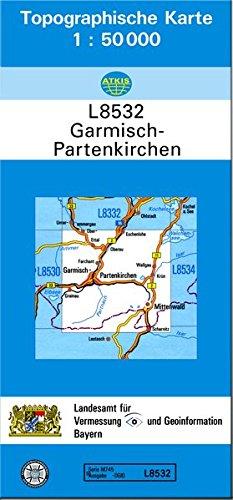 TK50 L8532 Garmisch-Partenkirchen: Topographische Karte 1:50000 (TK50 Topographische Karte 1:50000 Bayern)