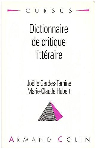 Dictionnaire de critique littéraire (Armand Colin)