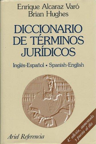 Diccionario De Terminos Juridicos: Ingles-Espanol Spanish-English