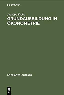 Grundausbildung in Ökonometrie (De Gruyter Lehrbuch)