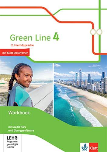 Green Line 4. Ausgabe 2. Fremdsprache: Workbook mit Audios und Übungssoftware Klasse 9 (Green Line. Ausgabe 2. Fremdsprache ab 2018)