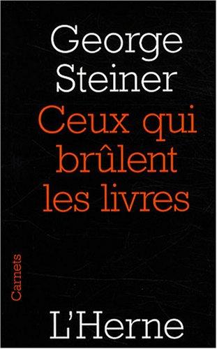 Ceux qui brûlent les livres