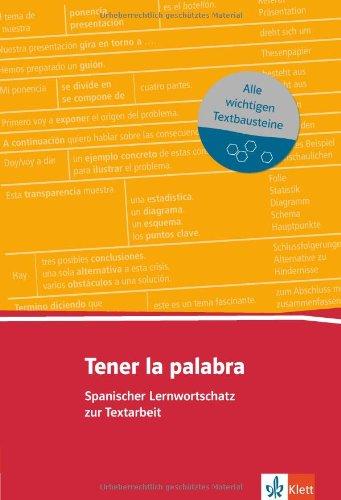 Tener la palabra. Lernwortschatz zur Textarbeit (A2-B2)