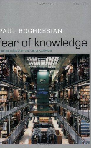 Fear of Knowledge: Against Relativism and Constructivism