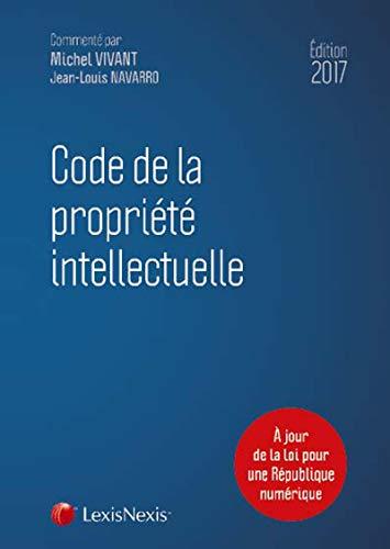 Code de la propriété intellectuelle 2017