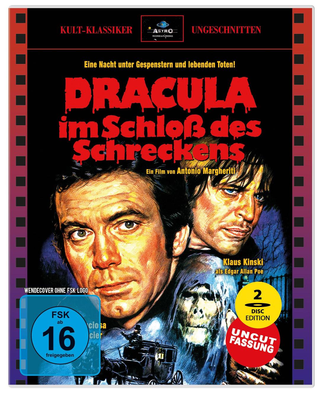 Dracula im Schloß des Schreckens - 2 Blu-rays (Langfassung + Kinofassung) - Astro Design (limitiert auf 500 Stck. in Full Sleeve Scanavo-Box)