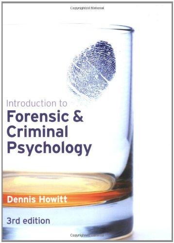 Introduction to Forensic & Criminal Psychology