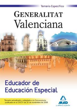 Educador de Educación Especial de la Generalitat Valenciana. Temario Específico