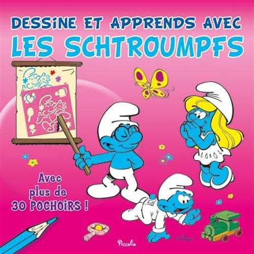 Dessine et apprends avec les Schtroumpfs : rose