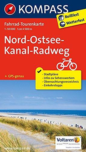 Nord-Ostsee-Kanal-Radweg: Fahrrad-Tourenkarte. GPS-genau. 1:50000. (KOMPASS-Fahrrad-Tourenkarten, Band 7054)