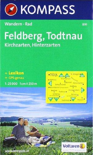 Feldberg, Todtnau: Kirchzarten, Hinterzarten. Wandern / Rad. 1:25.000. GPS-genau