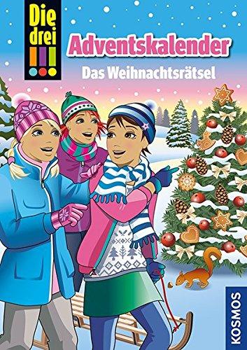 Die drei !!!, Das Weihnachtsrätsel: Adventskalenderbuch mit Extra: Geschenkpapier