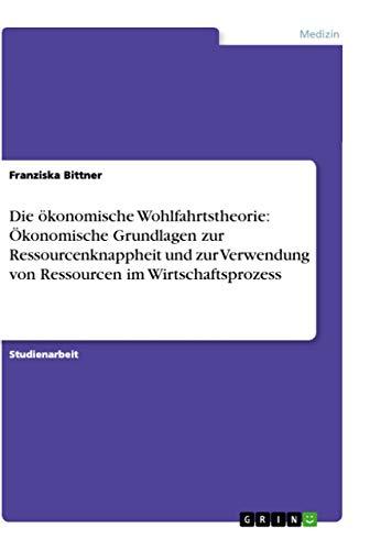 Die ökonomische Wohlfahrtstheorie: Ökonomische Grundlagen zur Ressourcenknappheit und zur Verwendung von Ressourcen im Wirtschaftsprozess