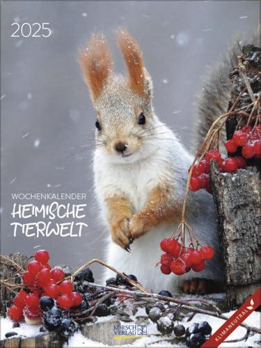 Heimische Tierwelt 2025: Foto-Wochenkalender. Klimaneutrale Herstellung.