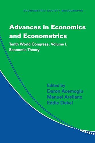 Advances in Economics and Econometrics 3 Volume Paperback Set: Advances in Economics and Econometrics: Tenth World Congress (Econometric Society Monographs, Band 49)