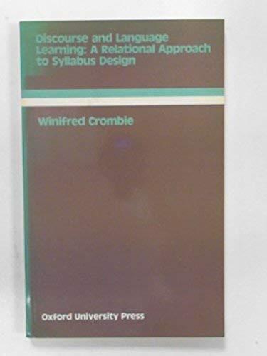 Discourse and Language Learning: A Relation Approach to Syllabus Design