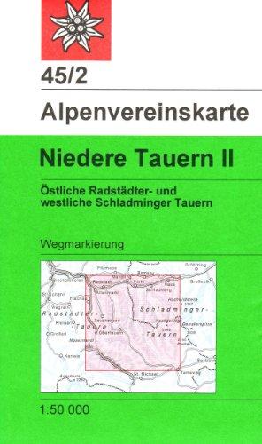 Niedere Tauern 2: Wegmarkierung - Topographische Karte 1:50.000