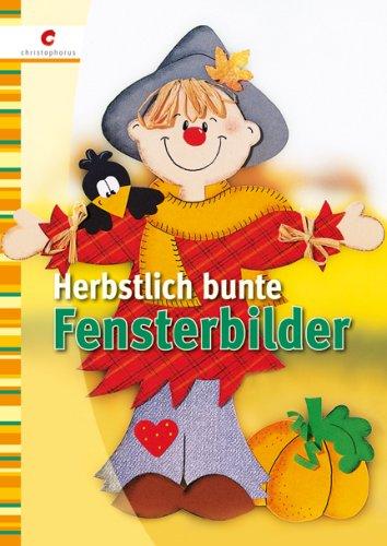 Herbstlich bunte Fensterbilder