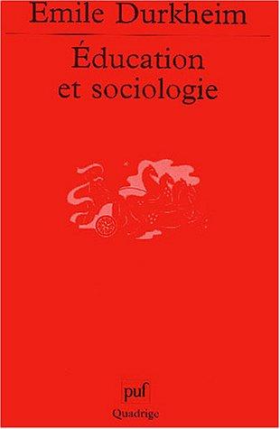 Education et sociologie