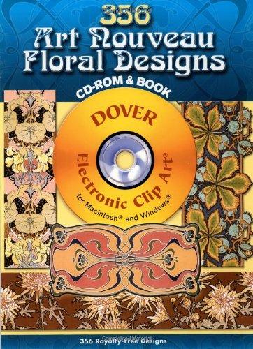 356 Art Nouveau Floral Designs (Dover Electronic Clip Art)