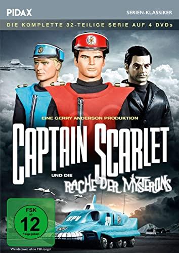 Captain Scarlet und die Rache der Mysterons - Komplettbox / Die komplette 32-teilige Science-Fiction-Serie (Pidax Serien-Klassiker) [4 DVDs]