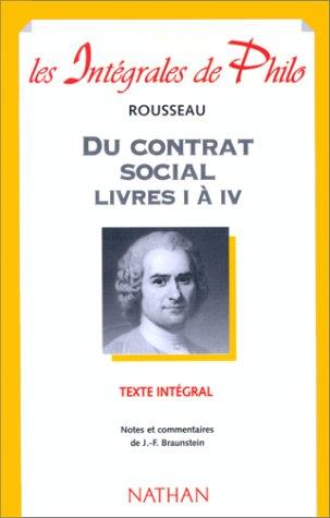 Du contrat social : livres I à IV