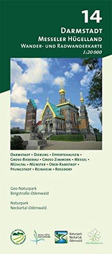 Blatt 14, Darmstadt - Messeler Hügelland: Wander- und Radwanderkarte 1:20.000. Mit Darmstadt, Dieburg, Eppertshausen, Groß-Bieberau, Groß-Zimmern, ... und Naturpark Neckartal-Odenwald)