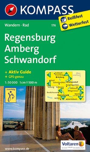 Regensburg - Amberg - Schwandorf: Wanderkarte mit Aktiv Guide und Radwegen. GPS-genau. 1:50000