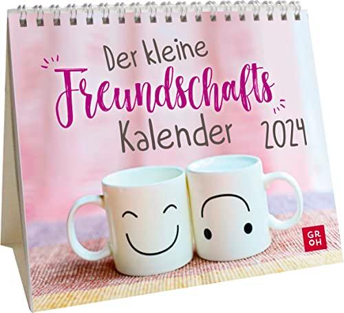 Der kleine Freundschaftskalender 2024: Mini-Monatskalender. Kleiner Aufstellkalender mit Monatskalendarium