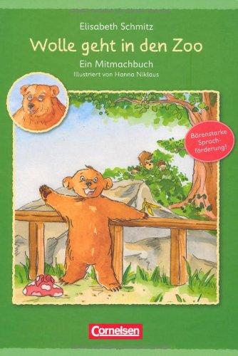 Sprachförderung mit Wolle: Wolle geht in den Zoo: Ein Mitmachbuch - 2-4 Jahre