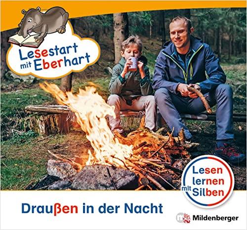 Lesestart mit Eberhart: Draußen in der Nacht: Themenhefte für Erstleser, Lesestufe 1 (Lesestart mit Eberhart: Lesen lernen mit Silben - Themenhefte für Erstleser - 5 Lesestufen - je 10 Hefte)