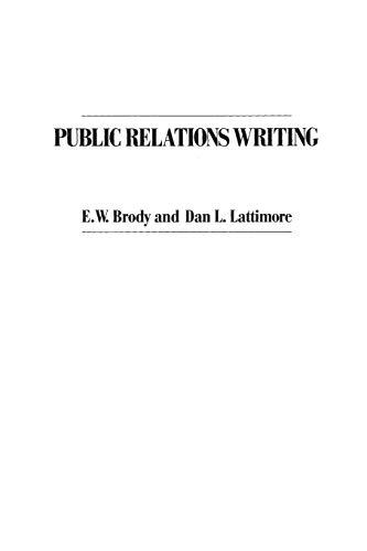 Public Relations Writing