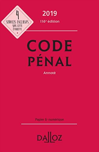 Code pénal 2019 : annoté