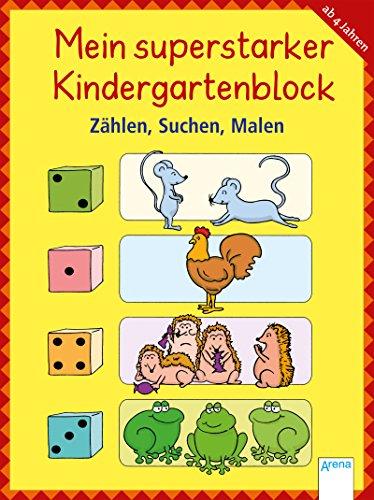 Mein superstarker Kindergartenblock. Zählen, Suchen, Malen