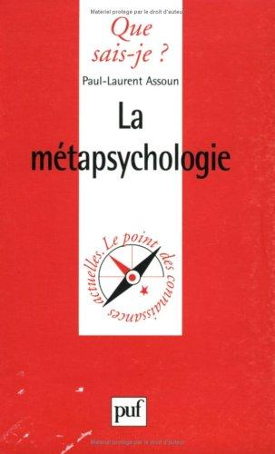 La métapsychologie