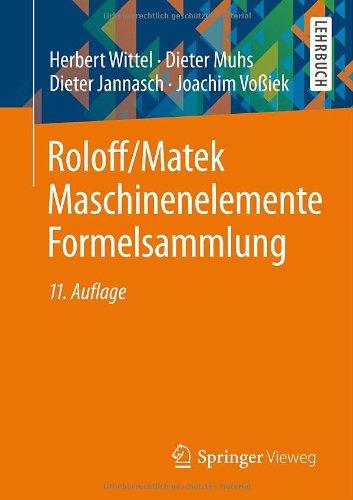 Roloff/Matek Maschinenelemente Formelsammlung