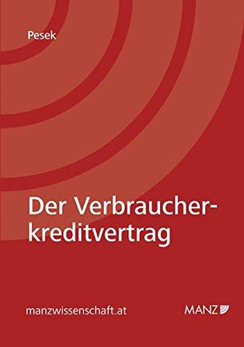 Der Verbraucherkreditvertrag (manzwissenschaft.at)