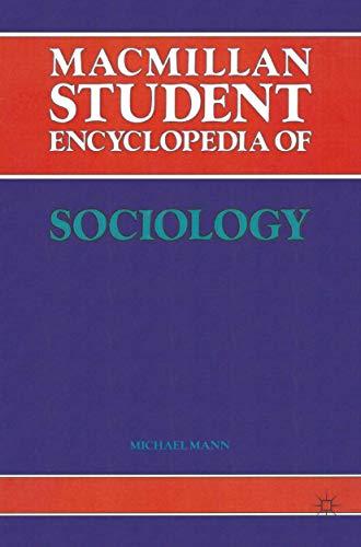 Macmillan Student Encyclopedia of Sociology (Dictionary)