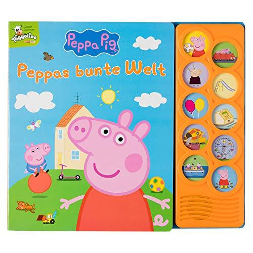 Peppa Pig - Peppas bunte Welt - Interaktives Pappbilderbuch mit 10 lustigen Geräuschen