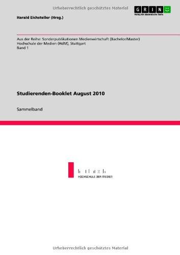 Studierenden-Booklet August 2010